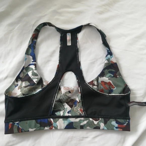 FP Free People Movement Daybreak Sports Bra Back Cutout Camo Print Large - Picture 12 of 16